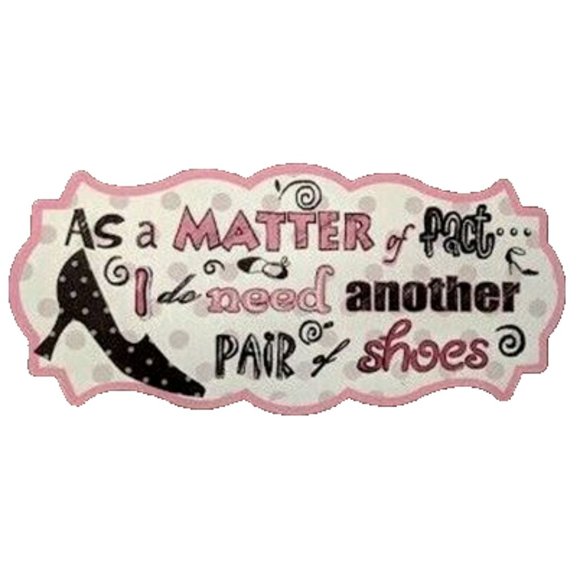 17" GIRLY girl Shoes Heels Beauty cutout retro USA STEEL plate display ad Sign - Picture 1 of 3